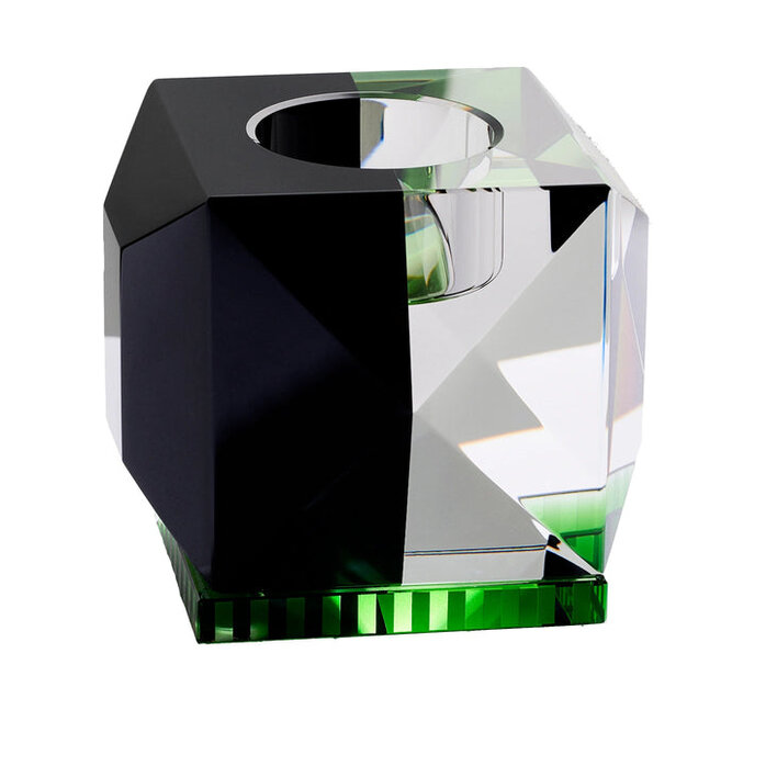 Reflections Copenhagen Ophelia Black/Clear/Green Tealight Holder