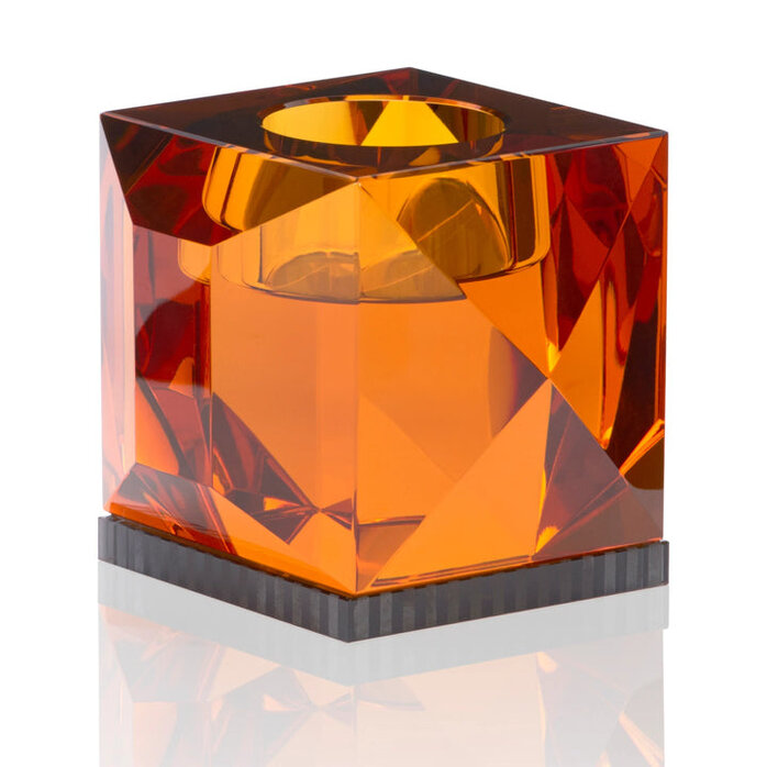 Reflections Copenhagen Ophelia Amber/Black Tealight Holder