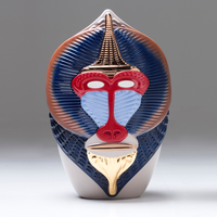 Primates Mandrillus - Blue Red Bronze