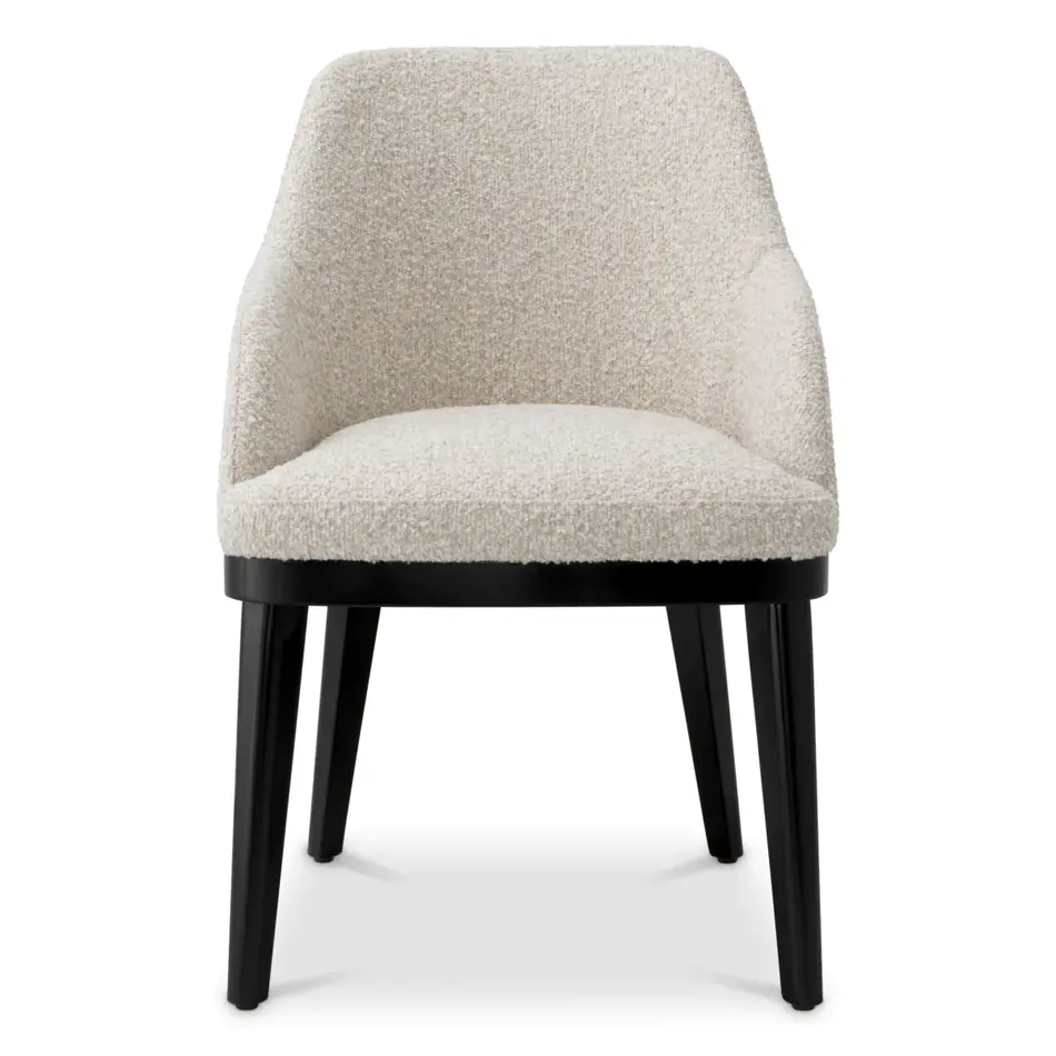 Eichholtz Dining Chair Costa with arm - Kempton beige Eichholtz Dining Chair Costa with arm - Kempton beige