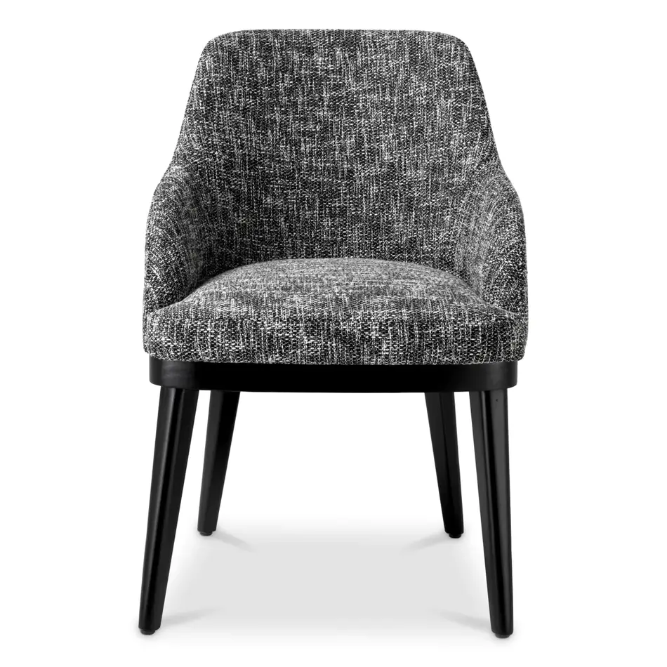 Eichholtz Dining Chair Costa with arm - Cambon black Eichholtz Dining Chair Costa with arm - Cambon black