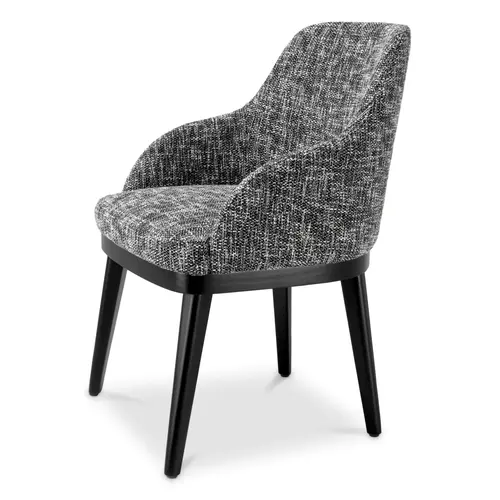 Eichholtz Dining Chair Costa with arm - Cambon black Eichholtz Dining Chair Costa with arm - Cambon black