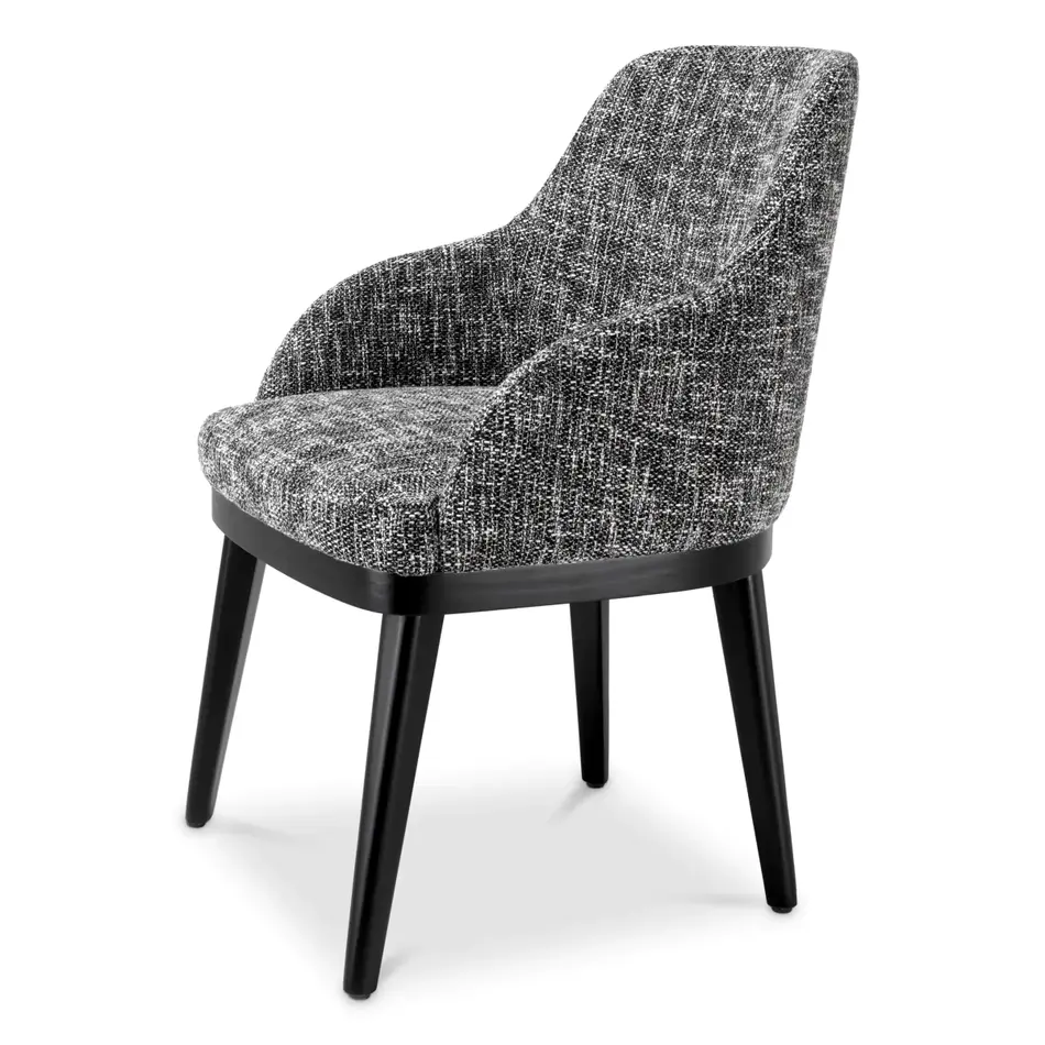 Eichholtz Dining Chair Costa with arm - Cambon black Eichholtz Dining Chair Costa with arm - Cambon black