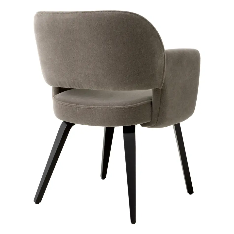 Eichholtz Eetkamerstoel Park - Johnston brown mohair Eichholtz Eetkamerstoel Park - Johnston brown mohair