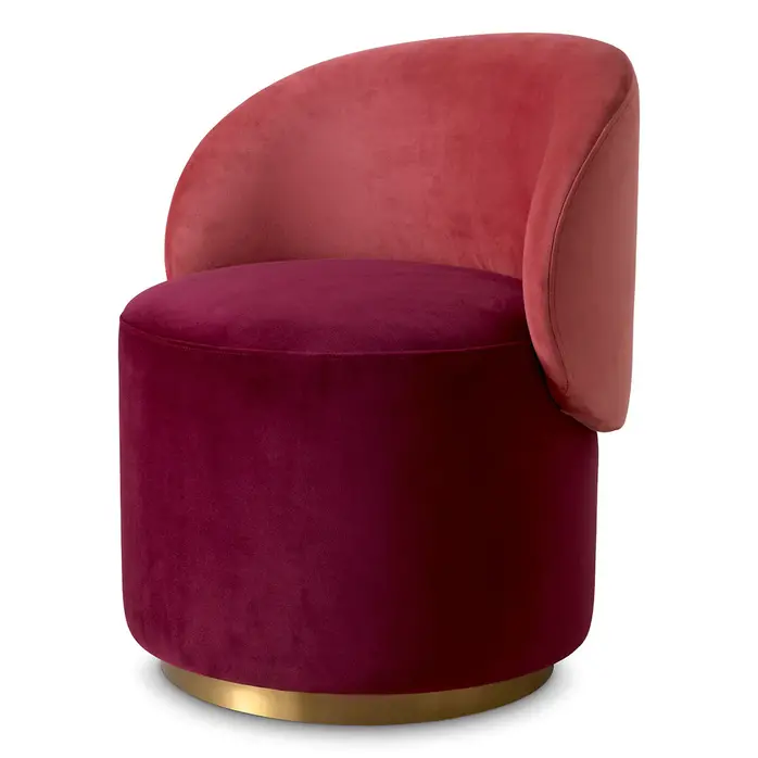 Eichholtz Dining chair Greer- Savona bordeaux red velvet
