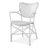Eetkamerstoel Colony with arm - matte white finish