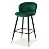 Bar Stool Volante - Roche dark green velvet