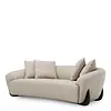 Sofa Siderno - Splendor Light Gray | Black Legs