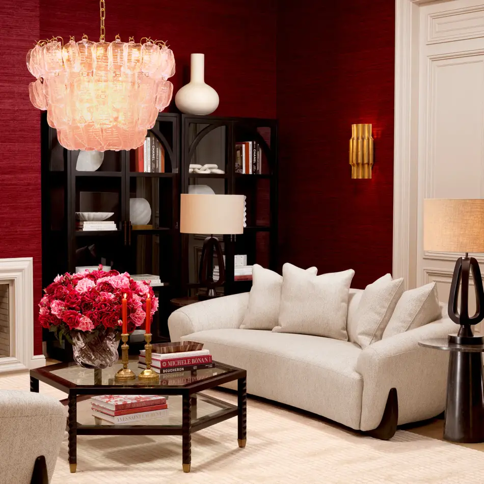 Eichholtz Sofa Siderno - Splendor Light Gray | Black Legs Eichholtz Sofa Siderno - Splendor Light Gray | Black Legs