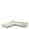 Modular Bank Hunter - Ottoman Albury Beige | Zwarte Basis