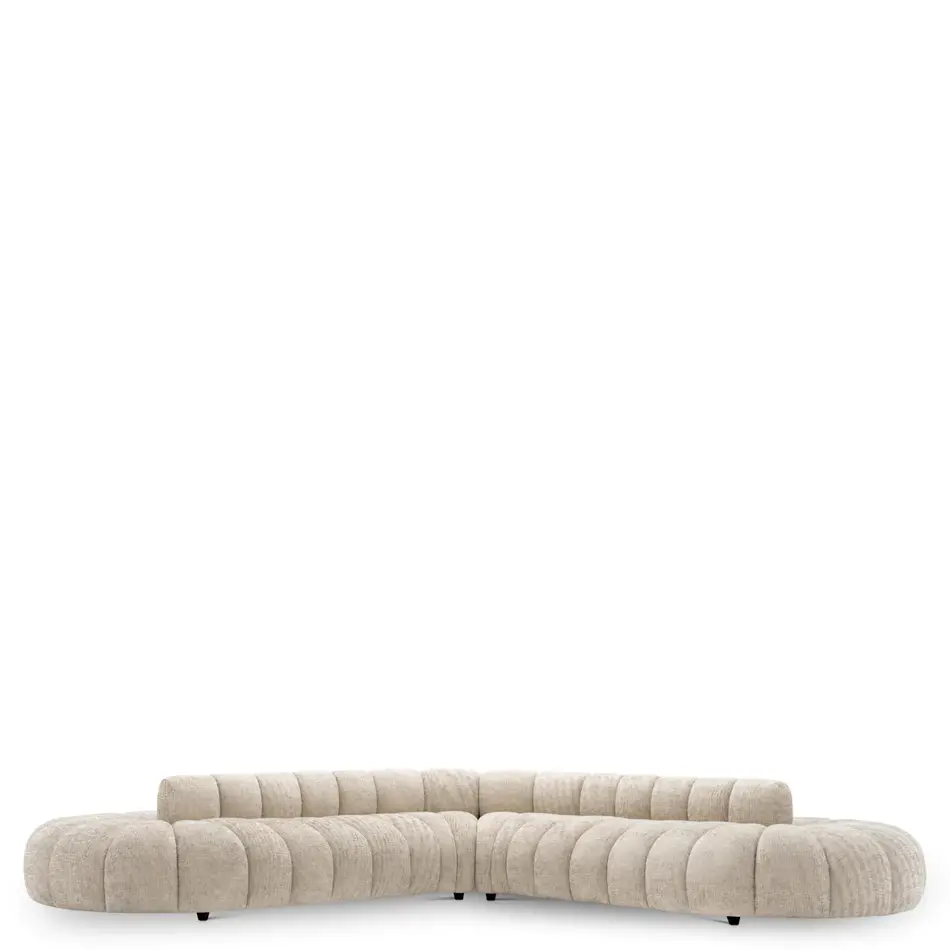 Eichholtz Sofa Alison Creststone Beige | Black Legs Eichholtz Sofa Alison Creststone Beige | Black Legs