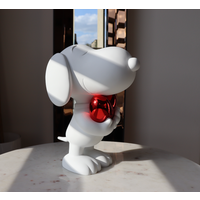 Snoopy Heart - Small - 27cm - White Red