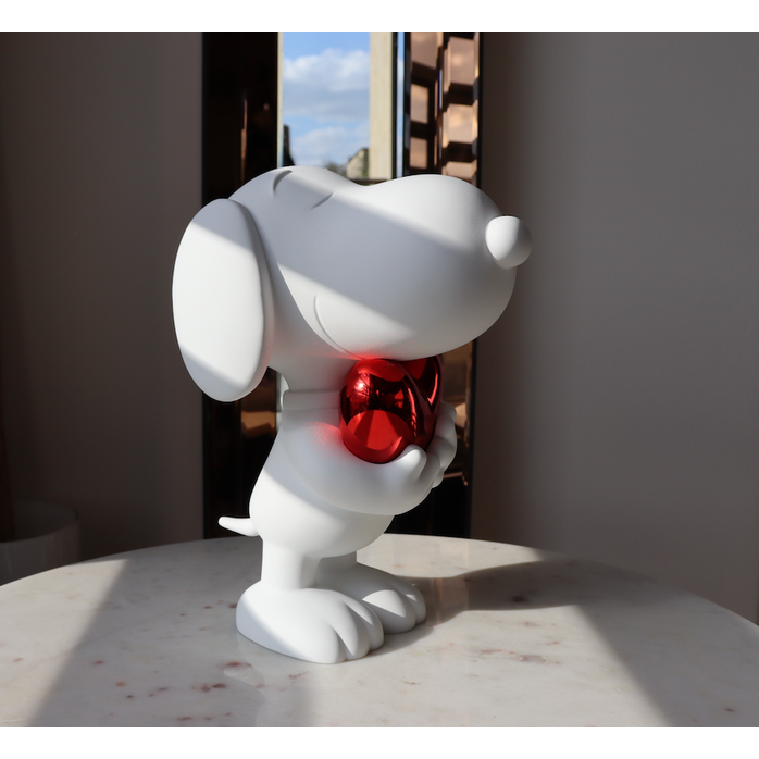 Leblon Delienne Snoopy Heart - Small - 27cm - White Red