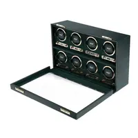 British Racing 8 Piece Watch Winder - Green