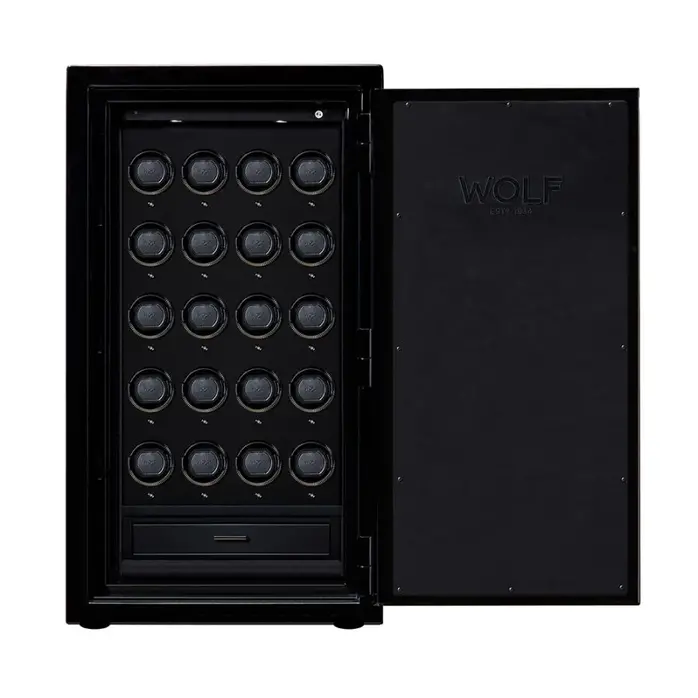 Wolf1834 Atlas 20 Piece Winder Safe - Onyx Wolf1834 Atlas 20 Piece Winder Safe - Onyx