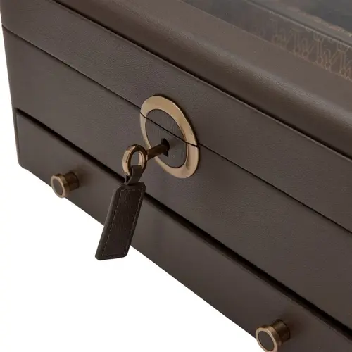 Wolf1834 Earth Watch Stand Box - Coffee Wolf1834 Earth Watch Stand Box - Coffee