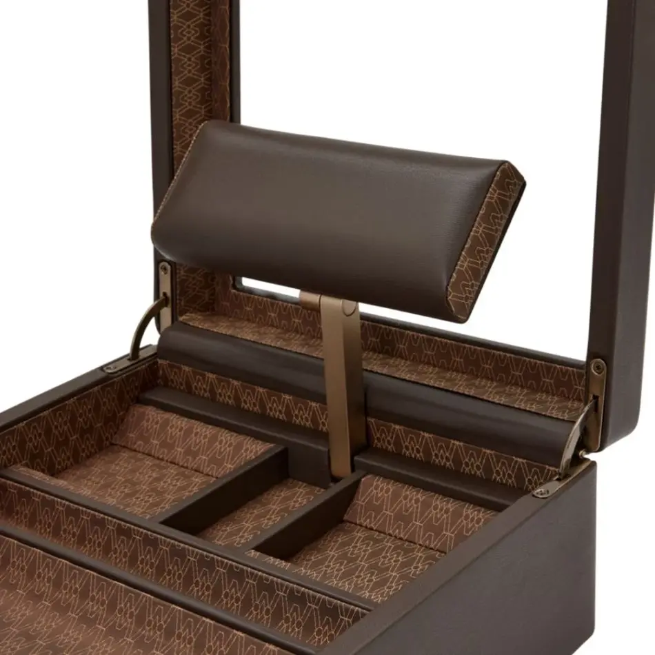 Wolf1834 Earth Watch Stand Box - Coffee Wolf1834 Earth Watch Stand Box - Coffee