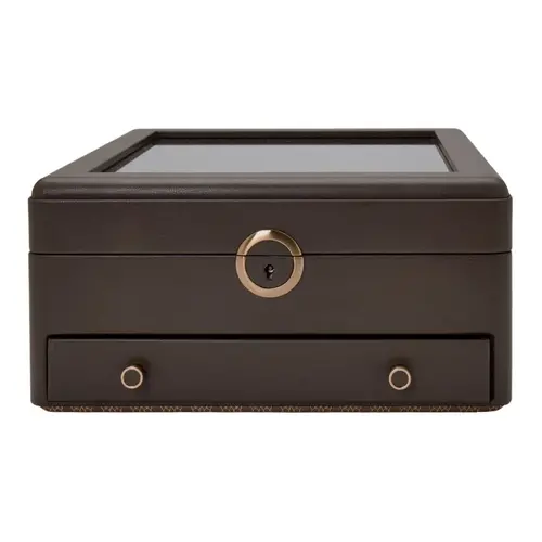 Wolf1834 Earth Watch Stand Box - Coffee Wolf1834 Earth Watch Stand Box - Coffee