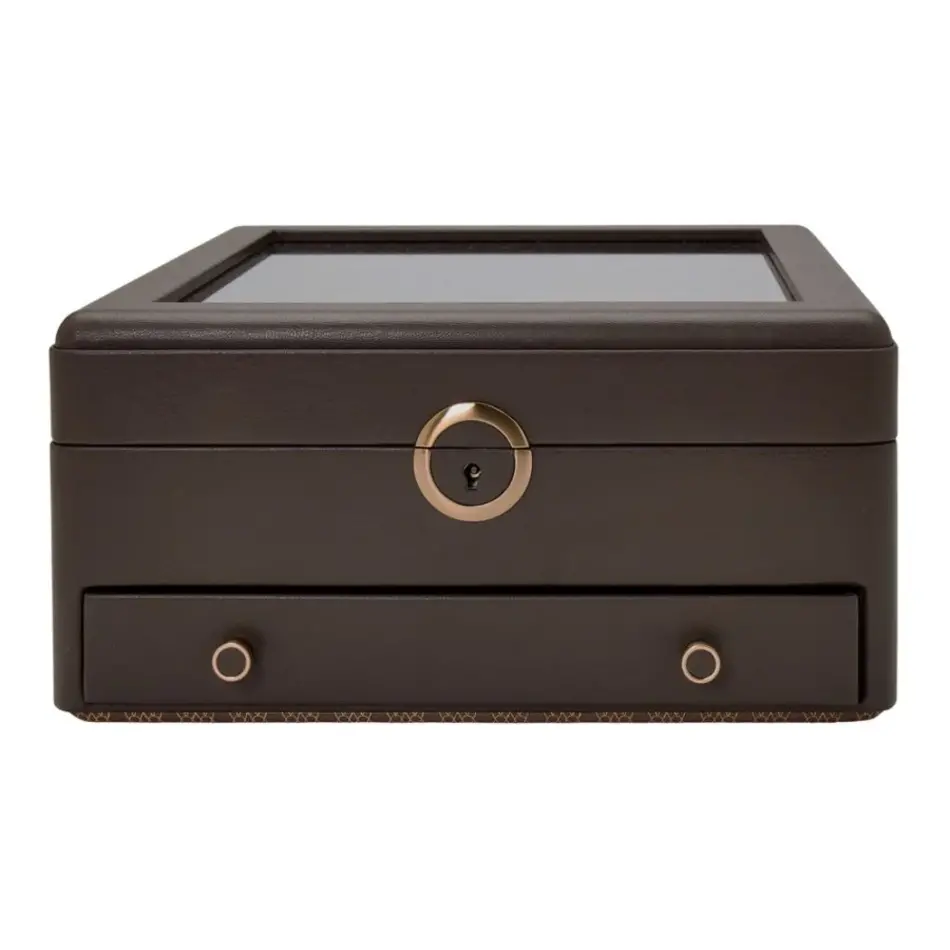 Wolf1834 Earth Watch Stand Box - Coffee Wolf1834 Earth Watch Stand Box - Coffee