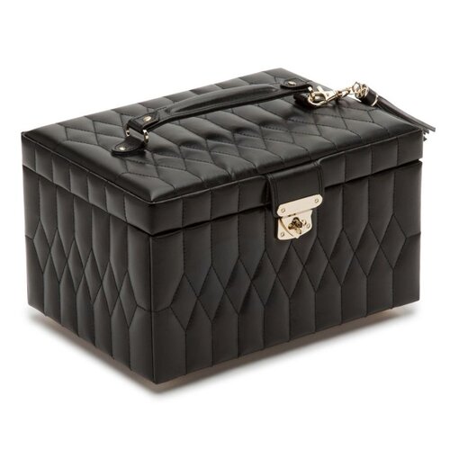 Wolf1834 Caroline Medium Jewelry Case - Black Wolf1834 Caroline Medium Jewelry Case - Black