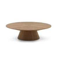 AMALFI Round Coffee Table - Walnut Veneer 120cm