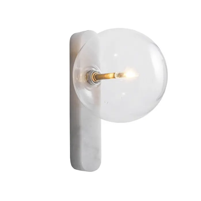 The Grand Interior Sancerre Wall Light - White Marble The Grand Interior Sancerre Wall Light - White Marble