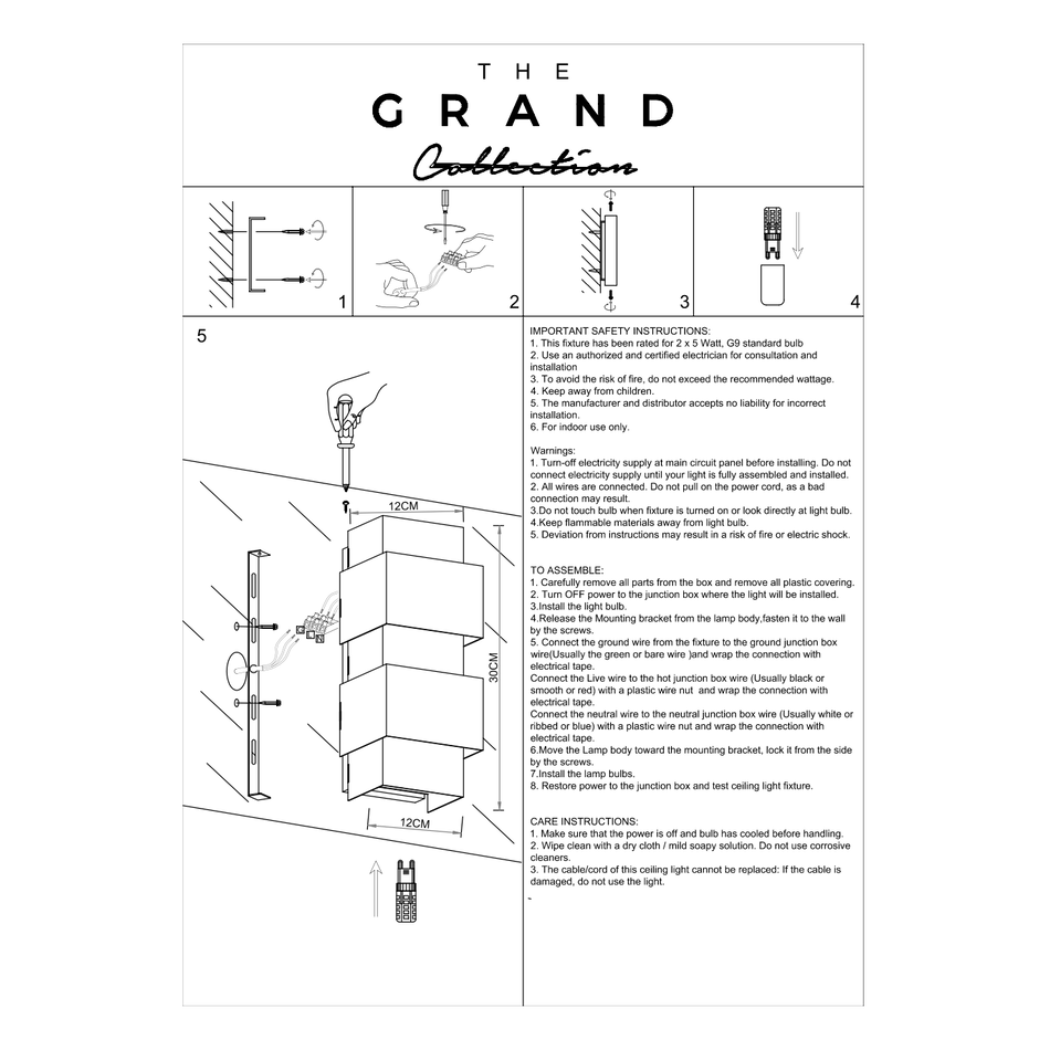 The Grand Interior Saint Wall Light Square - Gun Black The Grand Interior Saint Wall Light Square - Gun Black