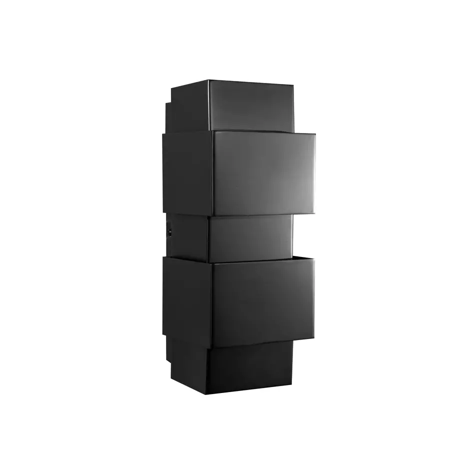 The Grand Interior Saint Wall Light Square - Gun Black The Grand Interior Saint Wall Light Square - Gun Black