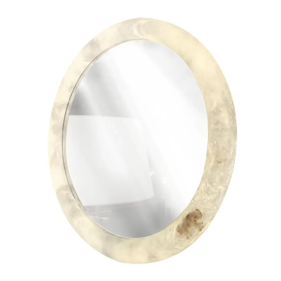 The Grand Interior Aura Mirror Alabaster The Grand Interior Aura Mirror Alabaster