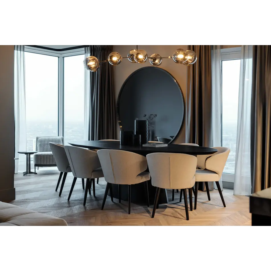 The Grand Interior Gianni Mirror 160 - Gun Black The Grand Interior Gianni Mirror 160 - Gun Black