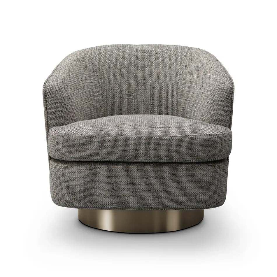 The Grand Interior Borelli Arm Chair - Grey Chanel Tweed The Grand Interior Borelli Arm Chair - Grey Chanel Tweed