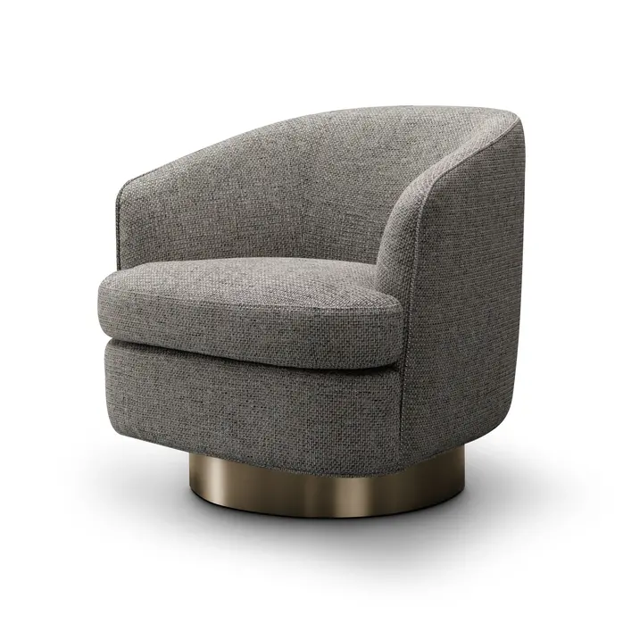 The Grand Interior Borelli Arm Chair - Grey Chanel Tweed