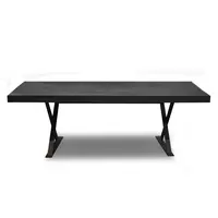 Elio Office Table - Charcoal Oak