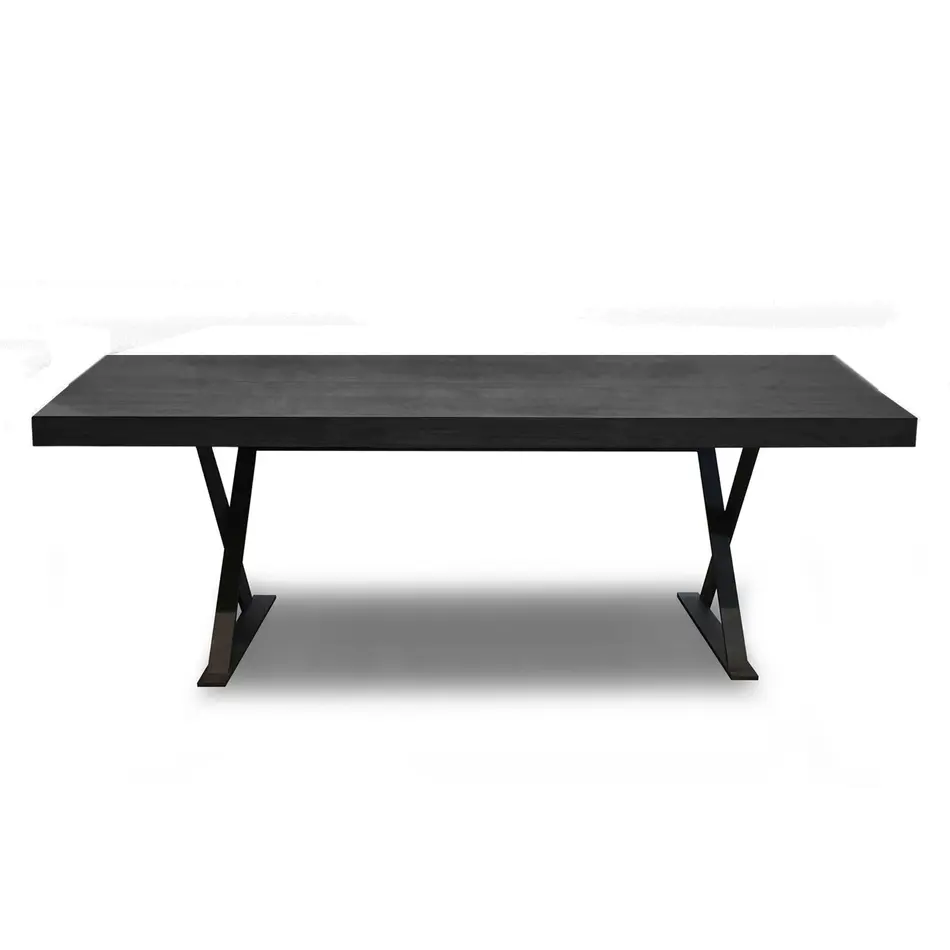 The Grand Interior Elio Office Table - Charcoal Oak The Grand Interior Elio Office Table - Charcoal Oak