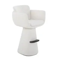 Anna Bar Stool - White Beige