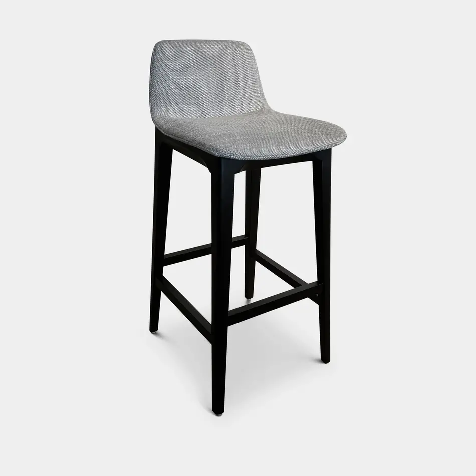 The Grand Interior Milano Bar Chair - Grey Fabric The Grand Interior Milano Bar Chair - Grey Fabric