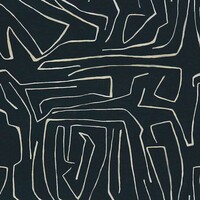Graffito Fabric - Onyx/Beige