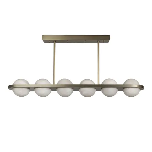 The Grand Interior Sereno Chandelier Alabaster - Antique Brass The Grand Interior Sereno Chandelier Alabaster - Antique Brass