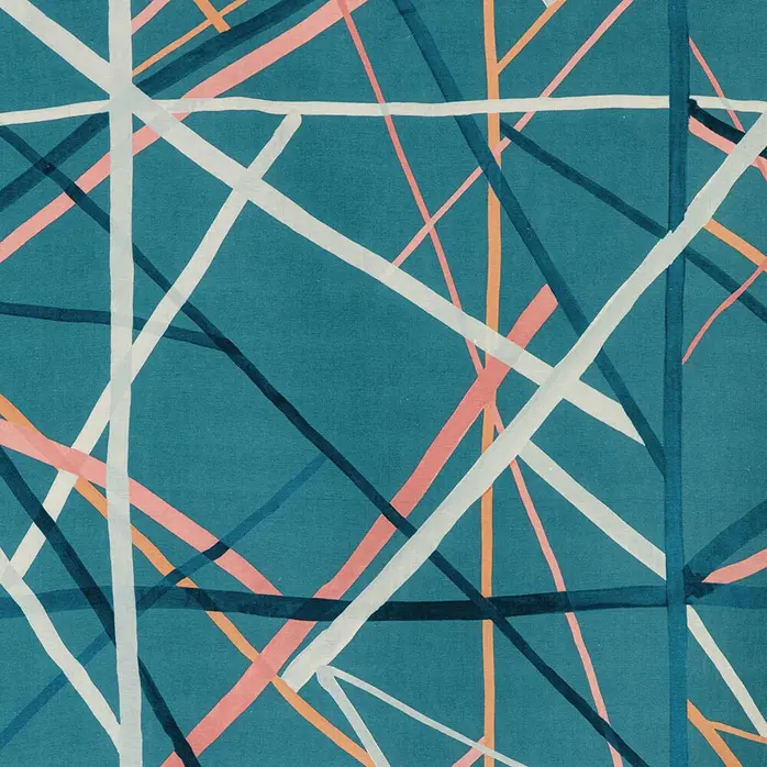Kelly Wearstler Simpatico Fabric - Teal Kelly Wearstler Simpatico Fabric - Teal