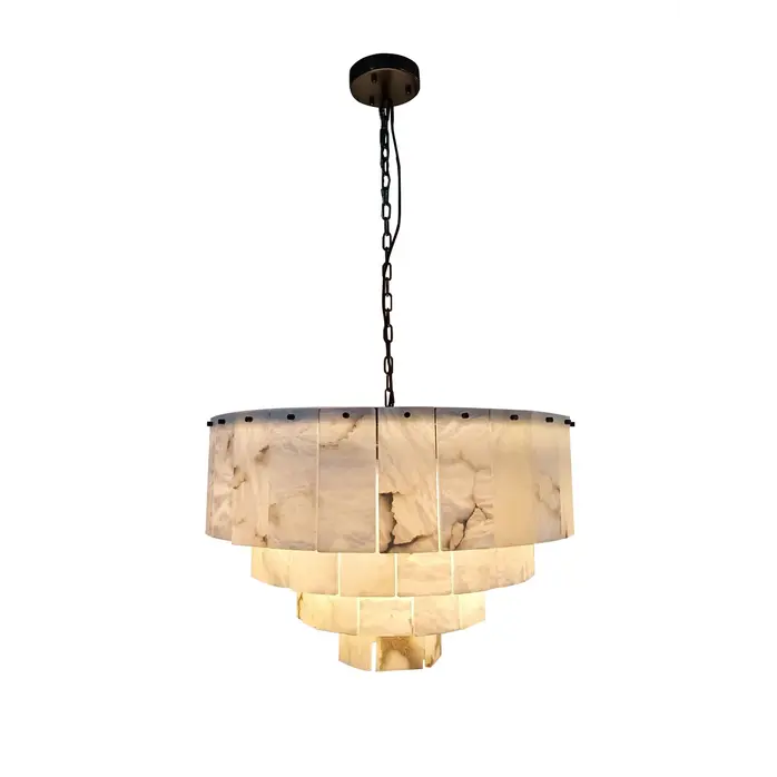 The Grand Interior Calabria Chandelier Alabaster