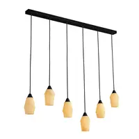 Tulip Alabaster Chandelier 6 Lights