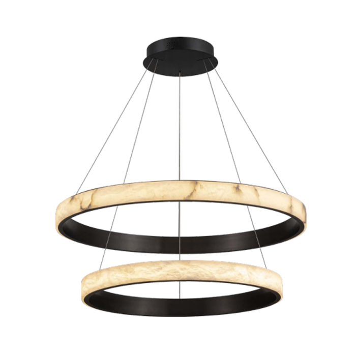 The Grand Interior Giuseppe Alabaster Ring Lamp - Set of 2