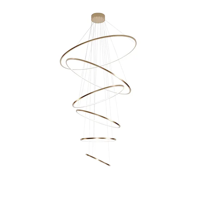 The Grand Interior Halo 5 Ceiling Light - Brushed Copper