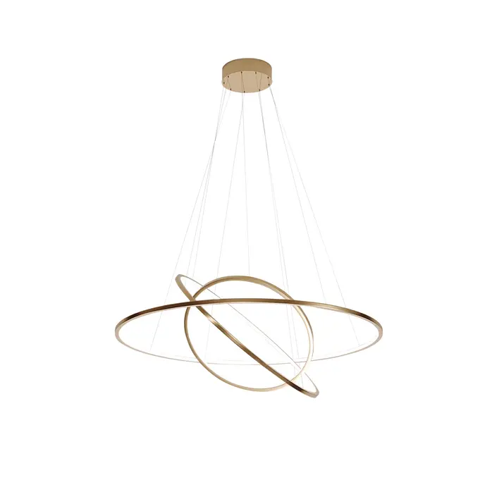 The Grand Interior Halo Ring 3 Ceiling Light - Brushed Copper