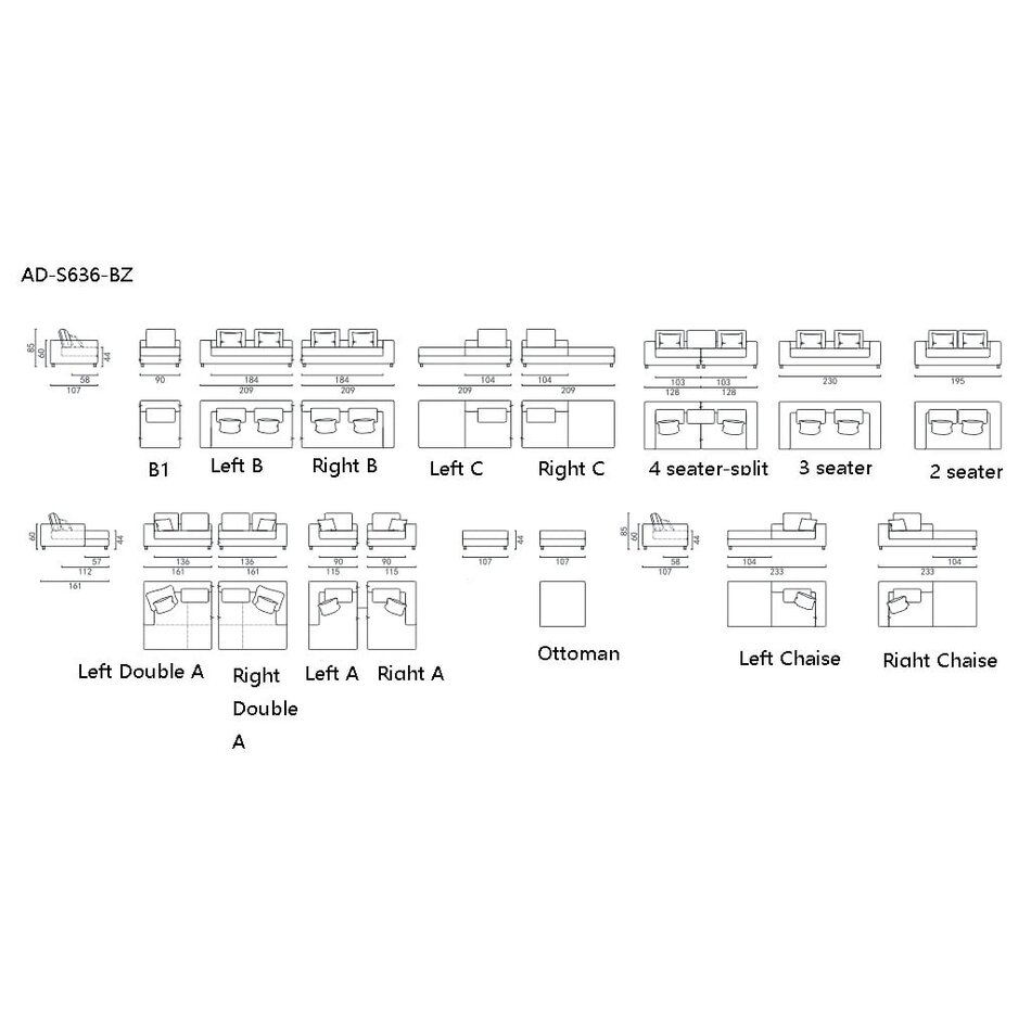 The Grand Interior Massimo Sofa Right - White Beige The Grand Interior Massimo Sofa Right - White Beige