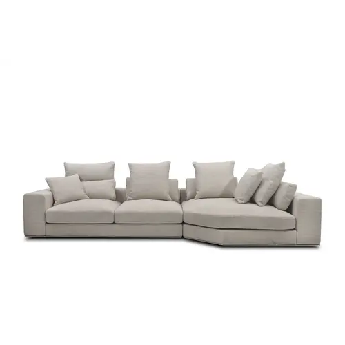 The Grand Interior Venice Sofa Taupe Right Corner The Grand Interior Venice Sofa Taupe Right Corner