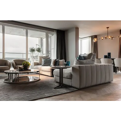 The Grand Interior Venice Sofa Canvas - White Beige The Grand Interior Venice Sofa Canvas - White Beige