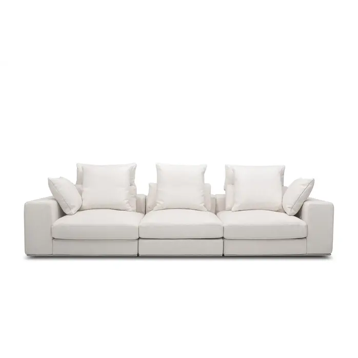 The Grand Interior Venice Sofa Canvas - Beige Weave Fabric The Grand Interior Venice Sofa Canvas - Beige Weave Fabric