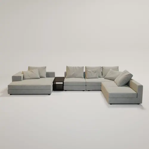 The Grand Interior Massimo Sofa Grey Weave Fabric The Grand Interior Massimo Sofa Grey Weave Fabric