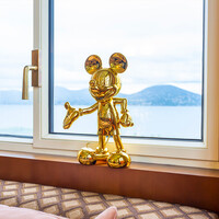 MICKEY WELCOME CHROMED - SMALL 30 CM-GOLD